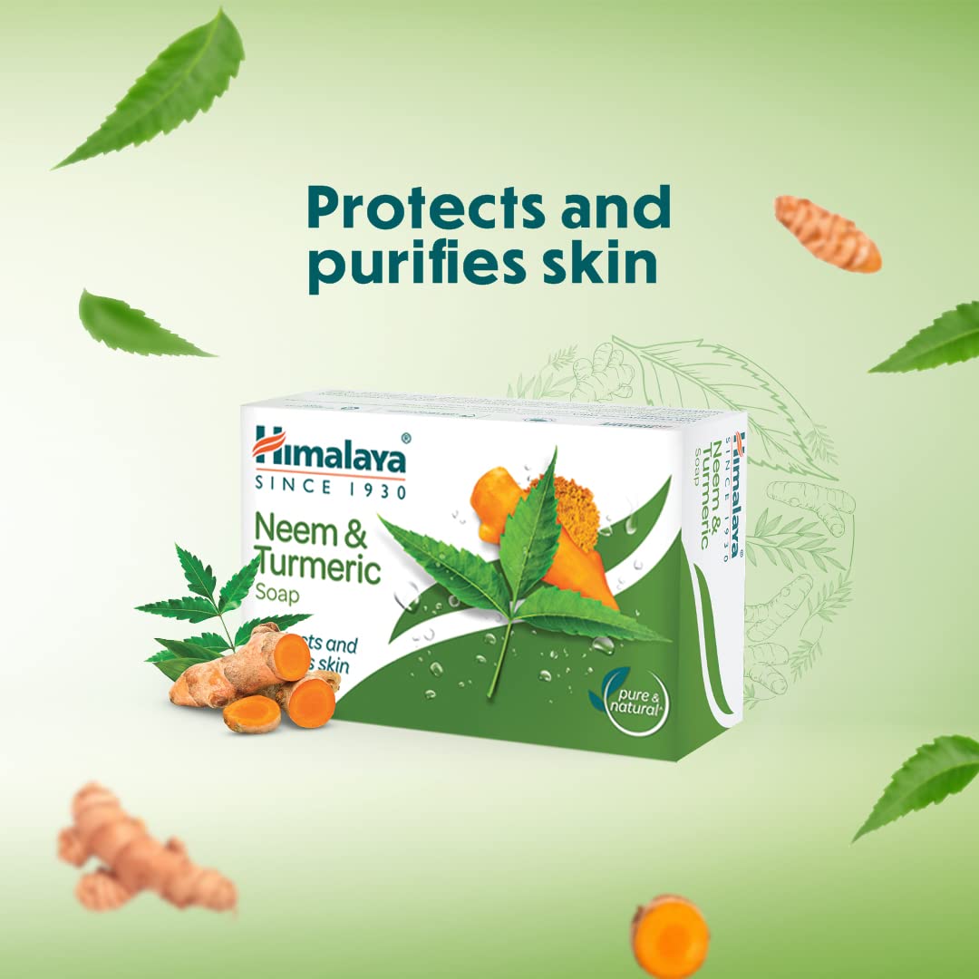 Himalaya Herbals Neem and Turmeric Soap, 125gm (Pack of 4)